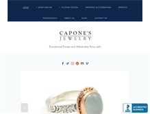 Tablet Screenshot of caponesjewelry.com